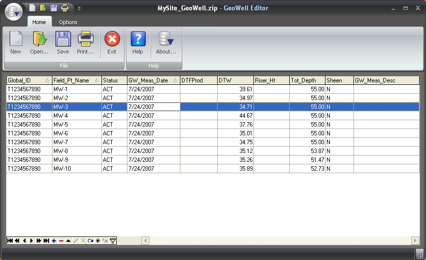 Screenshot for Geowell Editor 2011.1